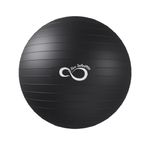 Live Infinitely Exercise Ball (55cm-95cm) Extra Thick Professional Grade Balance & Stability Ball- Anti Burst Tested Supports 2200lbs- Includes Hand Pump & Workout Guide Access