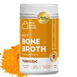 Beef Bone Broth Concentrate with Turmeric | Help Improve Joints, Skin, & Gut | Liquid Collagen Amino Acids | Keto, High Protein, Gluten Free | Made from Grass-Fed Beef - 35 Servings / 8.7 liters