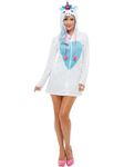 Smiffys 47772S Unicorn Costume, Women, White, S - UK Size 08-10