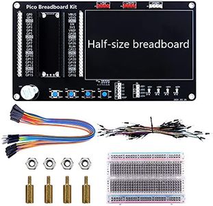 GeeekPi Basic Starter Kit for Raspberry Pi Pico/Pico W, BreadBoard Kit with Half-Size Breadboard and Jumper Wire Pack for Raspberry Pi Pico/Pico W (Raspberry Pi Pico/Pico W Not Included)