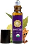 Organic Protector Essential Oil Immunity Blend Roll On, Based on Thieves Oil Legend, 100% Pure USDA Certified Health Shield Aromatherapy - 10 ml Roller by Silk Road Organic