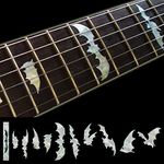 Jockomo BAT Bat/White Pearl Guitar Inlay Sticker