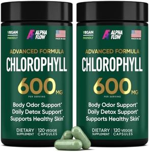 [2 Pack] Chlorophyll Capsules 600mg - Freshness support for Women & Men