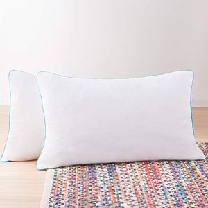 Linenspa 40 x 60 cm Oreiller en flocons de mousse à mémoire de forme - paquet de 2
