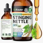 BIO KRAUTER Stinging Nettle Tincture - Nettle Root Extract Liquid - Urinary Support Supplement - Urtica Dioica Natural Extract - Vegan, Sugar & Alcohol Free Drops 4 Fl.Oz.