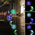 Aceshop Solar Wind Chime Light Colo