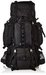 Amazon Basics Internal Frame Hiking Backpack with Rainfly, 75 L, Black