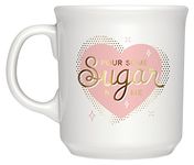 Fred SAY Anything Gold Accent Coffee Mug, 16-Ounce, Pour Some Sugar