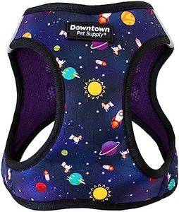 Downtown Pet Supply Step in Dog Harness for Small Dogs No Pull, X-Small, Space - Adjustable Harness with Padded Mesh Fabric and Reflective Trim - Buckle Strap Harness for Dogs