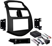 Metra 99-3309B Single/Double Din Stereo Installation Dash Kit for 2013-2015 Chevy Spark (Black)