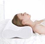 Cervical Pillow for Neck Pain Relief, Neck Pillow for Sleeping Neck and Shoulder Pain, Orthopedic Sleeping Pillow for Adults Kids, Ergonomic Contour Memory Foam Pillow (Standard size 60*30*10/13cm)