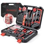 Sundpey Home Tool Kit 257-PCs - Household Repair Outils Complete General Hand Tool Set - Mechanic Tools for Men Women with Wrench Set & Screwdriver Set & Socket Set & Portable Toolbox Storage Case