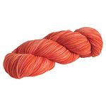 Knit Picks Stroll Hand Painted Merino Wool Orange Sock Yarn (Guppy Tonal)