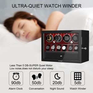 DUKWIN 8-Slot Watch Winder – Automatic Watch Storage Display Case