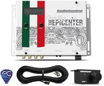 AudioControl The EPICENTER Mexico Edition Digital Bass Restoration Processor, Car Audio Bass Booster Enhancer with Included Dash Mount Wired Remote Control Knob, ParaBASS, Subsonic Filter (White)