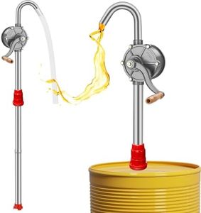 55 Gallon Drum Pump, Aluminum Hand Pump, Manual Oil Drum Pump for 5 to 55 Gallon Drums With 35" Extension Tube, Barrel Pump 55 Gallon for Transferring Oil