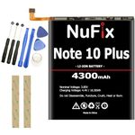 NuFix Battery Replacement for Samsung Note 10 Plus 4300mAh Compatible Replacement Battery Kit EB-BN972ABU (Basic Kit)