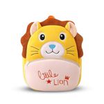 blue tree Cute Kids Backpack Toddler Bag Plush Animal Cartoon Mini Travel Bag for Baby Girl Boy 1-6 Years, Ideal for Gifting for Kids (Lion)