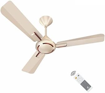 Havells 1200mm Ambrose BLDC Motor Ceiling Fan | Remote Controlled, High Air Delivery Fan | 5 Star Rated, Upto 60% Energy Saving, 2 Year Warranty | (Pack of 1, Gold Mist Wood)