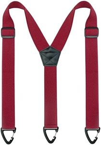 JEMYGINS Hidden Burgundy Suspenders for Men Under Clothes with 3 Snap Loop (1.5" Wide) (7)