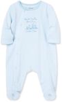 Little Me Baby Boys' Thank Heavens Footie, White/Lt. Blue, 3 Months