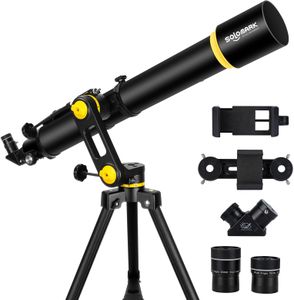 Vertisteel 90mm Astronomy Telescope – High-Power Refractor for Stargazing