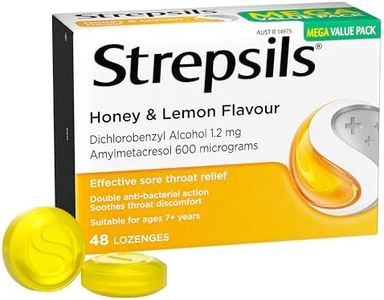 Strepsils Soothing Sore Throat Lozenges Honey and Lemon 48 Pack