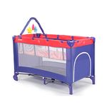 LuvLap Elegant Baby Playpen Playard for Kids/Toddlers, Folding Baby Bed Cum Cot/Convertible Crib - (Blue)