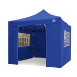 All Seasons Gazebos, 3x3m, Heavy Duty, Fully Waterproof, PVC Coated, Premium Pop Up Gazebo With 4 x 100% waterproof Side Panels