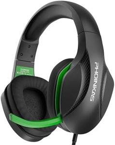 YOTMS Gaming Headsets for PS5, PC, PS4, Xbox Series X/S, Switch & Mobile, Gaming Over Ear Headphones with 7.1 Surround Sound, Noise-Canceling Mic, for Gamers, Streamers & Online Classes (Black)