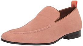 Steve Madden Men's Tyran Loafer Flat, Pink Suede, 7.5 UK