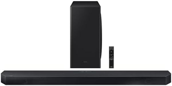 SAMSUNG QS730D 3.1.2ch Soundbar w/Wireless Dolby Atmos Audio, Q-Symphony, SpaceFit Sound Pro, Adaptive Sound, Game Mode Pro, 8” Subwoofer Included, HW-QS730D/ZA