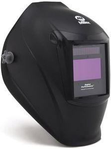 Miller Digital Performance™ ClearLight™ 4X Auto Darkening Welding Helmet (Black) - Digital Auto Welding Helmet with 7.2 sq in Viewing Area & 4X Lens Technology for Ultra Clarity for Men & Women