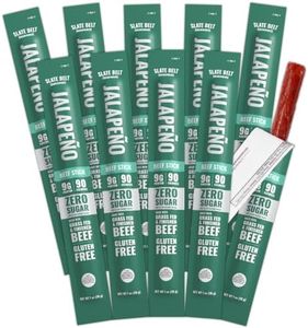 Slate Belt Smokehouse Grass-Fed Beef Sticks 1 Oz, 10 Pack (Jalapeno)
