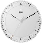 Braun/Brown Wall Clock BC17W Quiet 