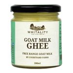 Courtyard Farms Goat Milk Ghee - 100% Natural I Grass Fed I Traditional I 200 Gram Glass Bottle Jar