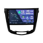 10" IPS 2 Din Android Car Radio Suitable For Nissan X-Trail/T32/Qashqai/J11/T31/J10 2013-2017- [4G+64G] - [Built-in Carplay+GPS] - [Free Camera+Mic] SWC BT 4G WiFi AUX DAB Head Unit