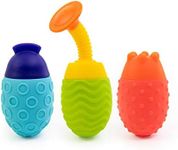 Sassy Easy Squeezies Bath Toys 3Piece Set That Encourage Stem Learning