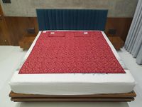 AB Enterprise Bio Magnetic Mattress Topper/Pad & with 1 Pillow Pad Magnetic Therapy (Maroon,6X6)