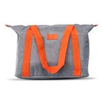 Prime Pick Chill Guard Cooler Bag Insulated Cotton Thermal Food Storage Lunch Tote Waterproof Inner Secure Zip Closure Portable Picnic Travel Carry Bag Grey