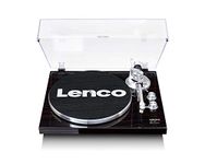 Lenco LBT-188 Turntable in Walnut | Record Player with Bluetooth | USB Output for Vinyl To MP3 Conversion