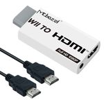 Mcbazel Wii to HDMI Adapter Converter, 1080P Full HD for Smart TV, Includes 1.5m HDMI Cable, 3.5mm Audio Out, Supports All Wii Display Modes for Nintendo Wii/Wii U