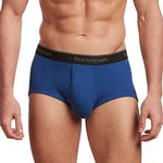 Stanfield's Men's Premium 100% Cotton Regular Rise Briefs, (3-Pack), Reflex Blue, Everyday Comfort, Medium
