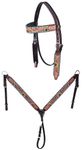 CHALLENGER Horse Horse Western Tack Sunflower Headstall Bridle & Breast Collar Tack Set 78HR66B