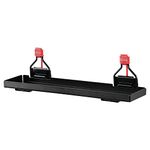 Rubbermaid Shed Accessory Small Multi-Pupose Shelf Holds up to 20 lbs, Black, Space Saving Shed Organization for for Tools and Equipment