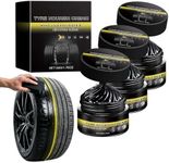 3 PACK Tire Shine Cream, Car Tire Ceramic Coating for Deep Black Gloss, Wheel Cleaning Wax with UV Blocking Dust, Tyre Nourish Cream for Long-Lasting Auto Care
