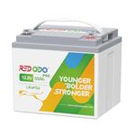 Redodo 12V 50Ah LiFePO4 Lithium Battery, Built-in 50A BMS, with 4000-8000 Deep Cycles & 10-Year Lifetime, Perfect for RVs, Camping, Boat, Security Devices etc