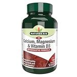 Natures Aid Calcium Magnesium and D3, Helps Maintain Normal Bones, Teeth and Muscle Function, Vegan, 90 Tablets