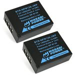 Wasabi Power NP-W126, NP-W126S Battery (2-Pack) for Fuji X-T100, X-T200, X100F, X100V, X-S10, X-A3, X-A5, X-A10, X-E2S, X-E3, X-E4, X-H1, X-M1, X-Pro2, X-Pro3, X-T1, X-T2, X-T3, X-T10, X-T20, X-T30