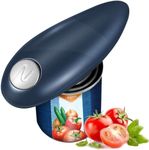 HomHou Electric Can Opener, Tin Opener UK is Safe and Easy, One Touch Switch Can Opener Electric for Arthritic Hands, Smooth Edged Electric Tin Opener is A Great Addition to Kitchen, Party and Travel